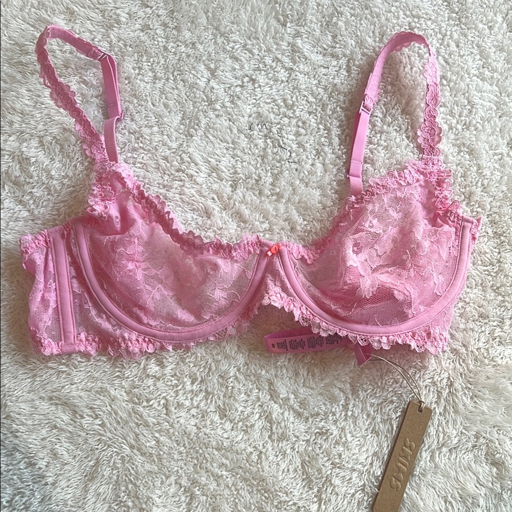 Skims Pink Lace Bra- NWT